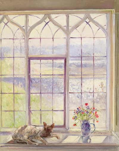 Dormeur avec des anémones - Timothy Easton